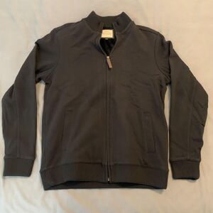 Marvin Richards Jacket Mens Small Black Fleece Lined Full Zip Bomber Casual